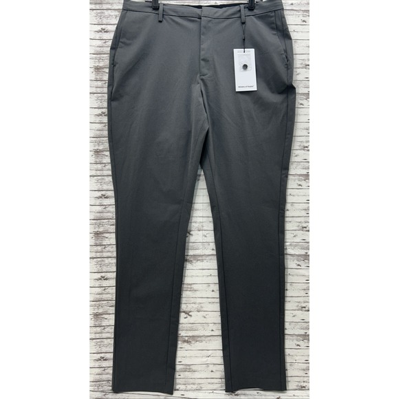Ministry Of Supply Pants Men Size 38 Tall Kinetic Stretch Tapered Chino Gray NEW